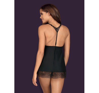 Komplet koszulka babydoll stringi obsessive l/xl