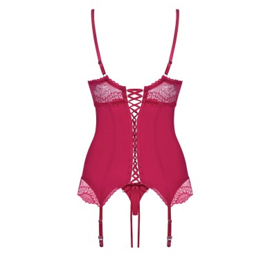 Czerwony sex komplet gorset stringi obsessive s/m Czerwony sex komplet gorset stringi obsessive s/m