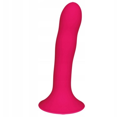 Dildo z miękkiego termoaktywnego silikonu sex 17cm