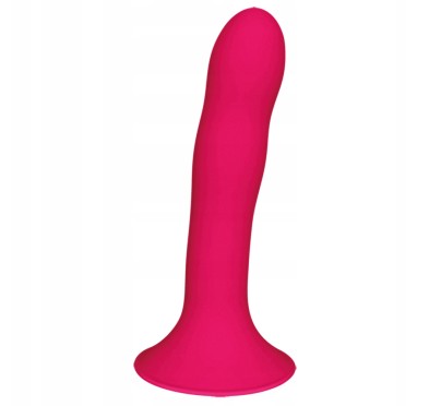 Dildo z miękkiego termoaktywnego silikonu sex 17cm