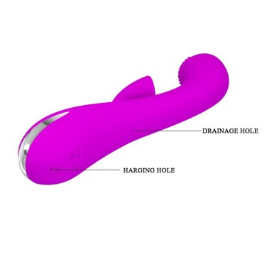 Wibrator z masażerem powietrznym łechtaczki 20cm Wibrator z masażerem powietrznym łechtaczki 20cm