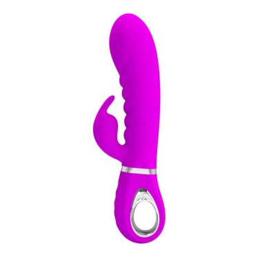 Wibrator królik z masażerem łechtaczki 7tryb 20cm Wibrator królik z masażerem łechtaczki 7tryb 20cm