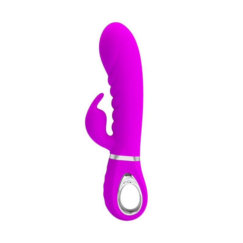 Wibrator królik z masażerem łechtaczki 7tryb 20cm Wibrator królik z masażerem łechtaczki 7tryb 20cm