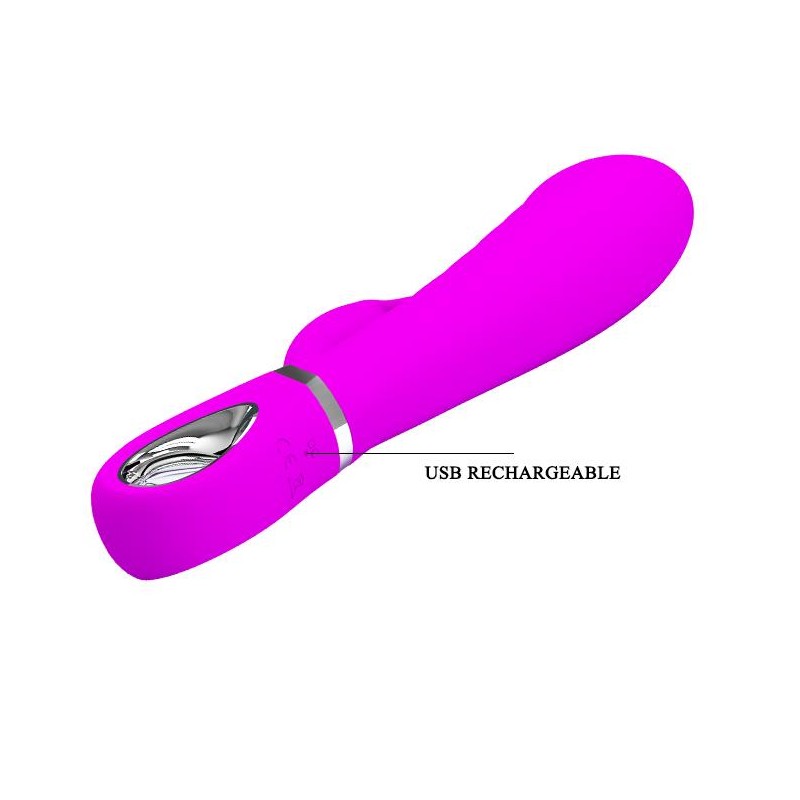 Wibrator królik z masażerem łechtaczki 7tryb 20cm Wibrator królik z masażerem łechtaczki 7tryb 20cm