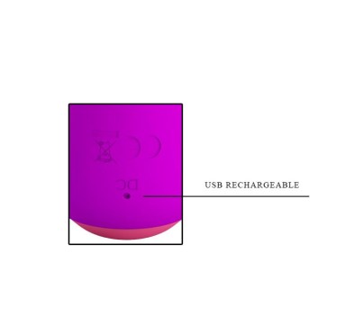 Ładowany wibrator z masażerem 17cm 12 trybów usb Ładowany wibrator z masażerem 17cm 12 trybów usb