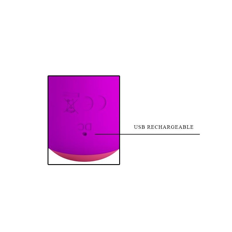 Ładowany wibrator z masażerem 17cm 12 trybów usb Ładowany wibrator z masażerem 17cm 12 trybów usb