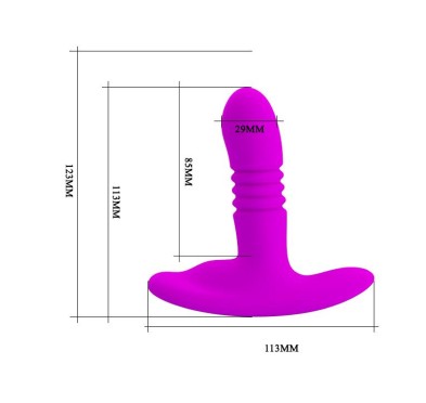 Penetrujący wibrator ruch góra dół na pilota 12cm Penetrujący wibrator ruch góra dół na pilota 12cm