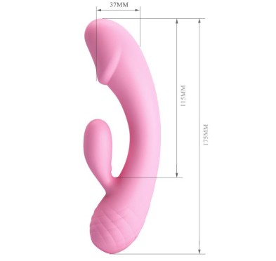 Zakrzywiony wibrator do punktu g i łechtaczki 17cm Zakrzywiony wibrator do punktu g i łechtaczki 17cm