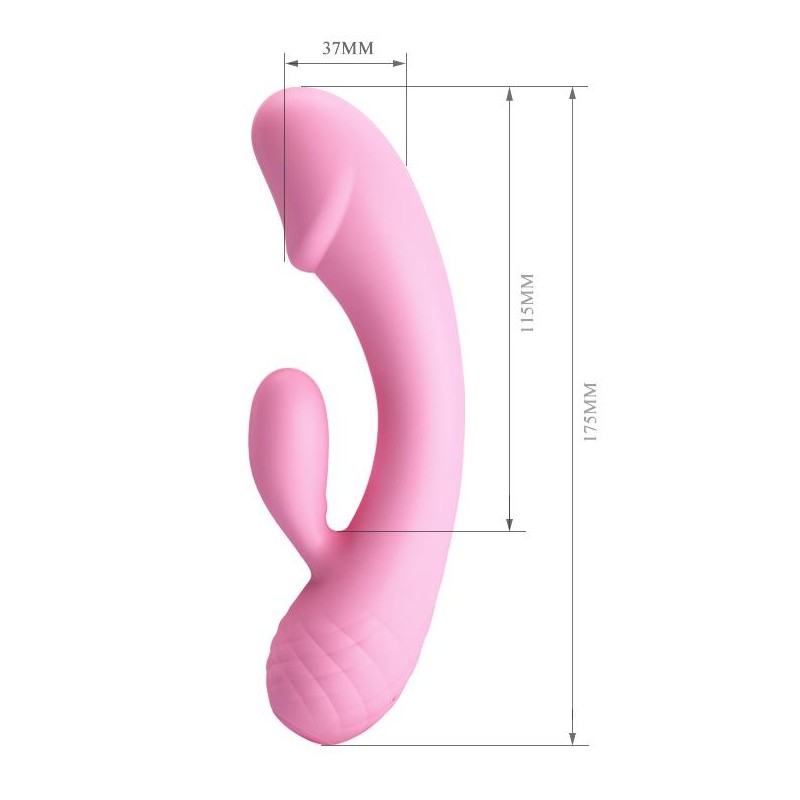 Zakrzywiony wibrator do punktu g i łechtaczki 17cm Zakrzywiony wibrator do punktu g i łechtaczki 17cm
