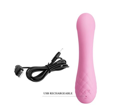 Zakrzywiony wibrator do punktu g i łechtaczki 17cm Zakrzywiony wibrator do punktu g i łechtaczki 17cm