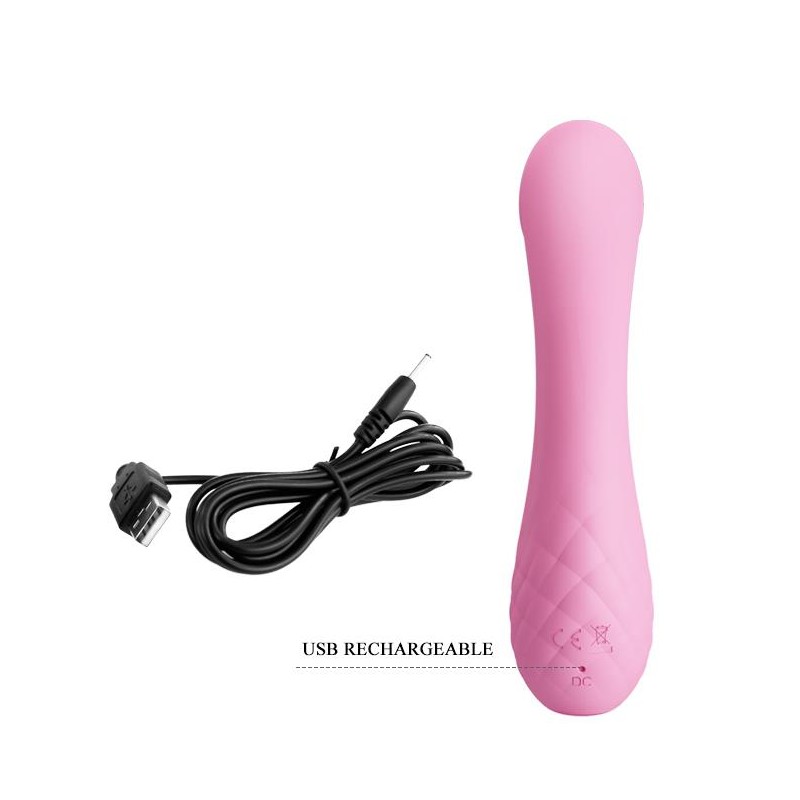 Zakrzywiony wibrator do punktu g i łechtaczki 17cm Zakrzywiony wibrator do punktu g i łechtaczki 17cm
