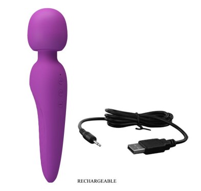 Masażer łechtaczki sex różdżka mocna ładowana 21cm Masażer łechtaczki sex różdżka mocna ładowana 21cm