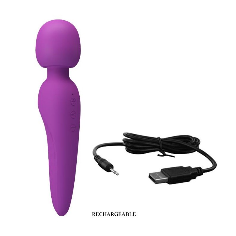 Masażer łechtaczki sex różdżka mocna ładowana 21cm Masażer łechtaczki sex różdżka mocna ładowana 21cm
