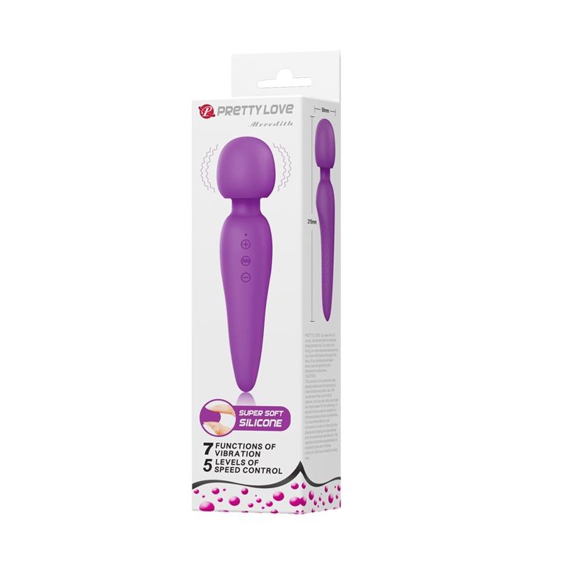 Masażer łechtaczki sex różdżka mocna ładowana 21cm Masażer łechtaczki sex różdżka mocna ładowana 21cm