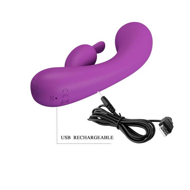 Anatomiczny wibrator do punktu g króliczek 16cm Anatomiczny wibrator do punktu g króliczek 16cm