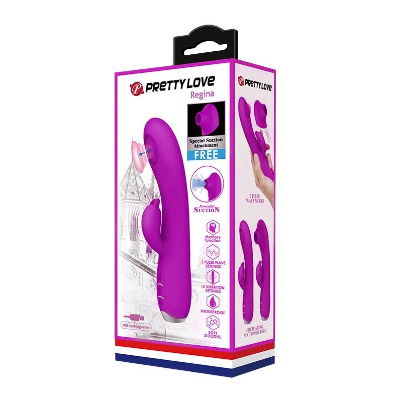 Wibrator ssanie piersi łechtaczki punkt g sex 19cm Wibrator ssanie piersi łechtaczki punkt g sex 19cm