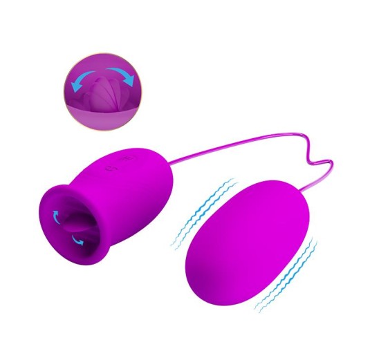 Podwójny stymulator dla kobiet jajeczko i lizanie