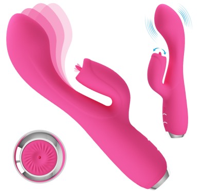 Kiwający główką wibrator punkt g łechtaczka 19cm Kiwający główką wibrator punkt g łechtaczka 19cm