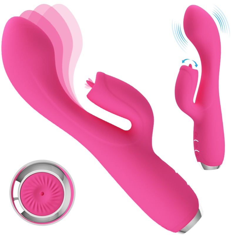 Kiwający główką wibrator punkt g łechtaczka 19cm Kiwający główką wibrator punkt g łechtaczka 19cm