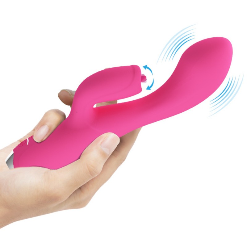 Kiwający główką wibrator punkt g łechtaczka 19cm Kiwający główką wibrator punkt g łechtaczka 19cm