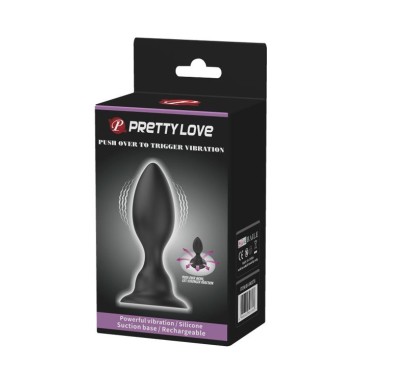 Korek analny z przyssawką wibrująca wtyczka 10cm Korek analny z przyssawką wibrująca wtyczka 10cm