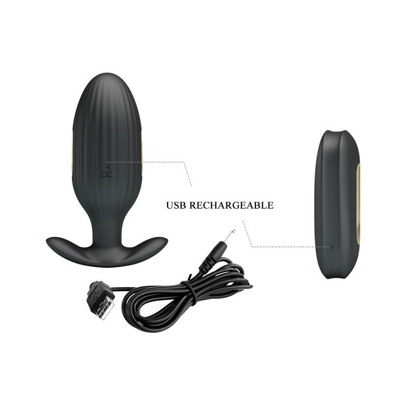 Elektrostymulacja korek plug analny wibrujący 9cm Elektrostymulacja korek plug analny wibrujący 9cm