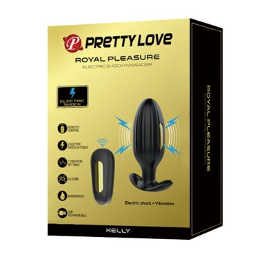 Elektrostymulacja korek plug analny wibrujący 9cm Elektrostymulacja korek plug analny wibrujący 9cm