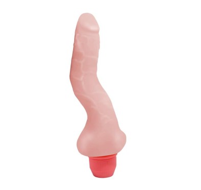 Zginany wibrator penis realistyczny naturalny 19cm Zginany wibrator penis realistyczny naturalny 19cm