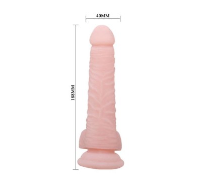 Duże grube dildo z przyssawką i jądrami sex 18cm Duże grube dildo z przyssawką i jądrami sex 18cm