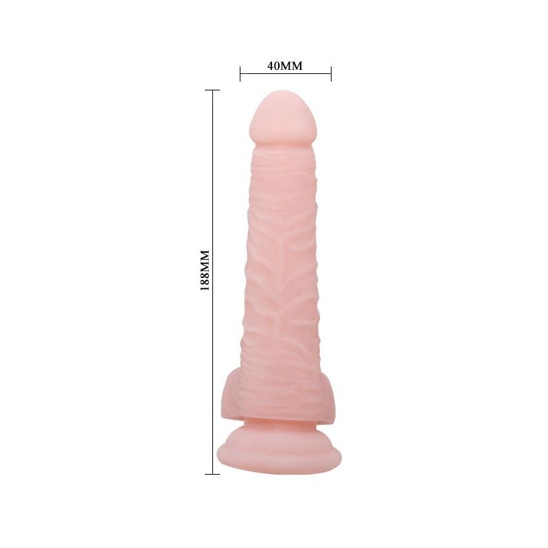 Duże grube dildo z przyssawką i jądrami sex 18cm Duże grube dildo z przyssawką i jądrami sex 18cm