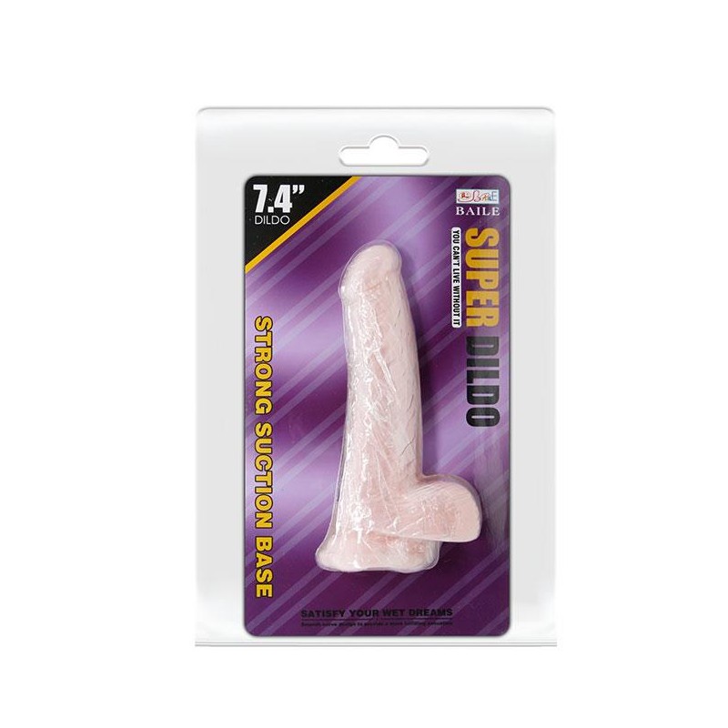 Duże grube dildo z przyssawką i jądrami sex 18cm Duże grube dildo z przyssawką i jądrami sex 18cm