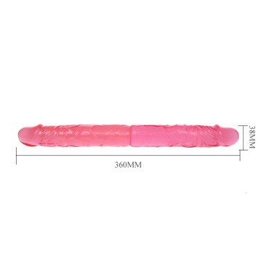 Dildo realistyczne wyginane długie podwójne 36cm