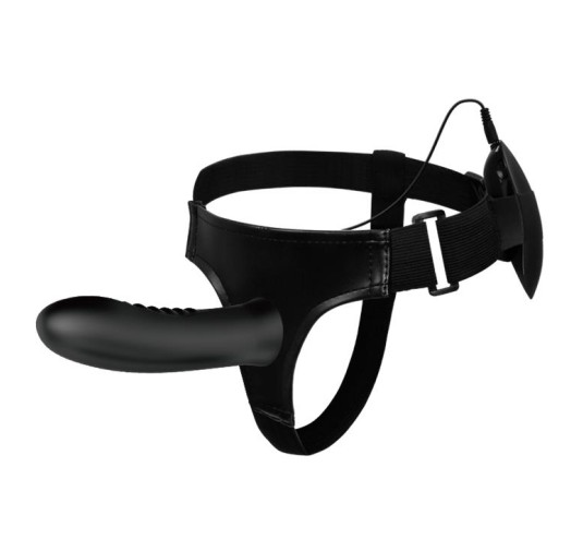 Wibrujące dildo paski majtki strap-on puste 18cm