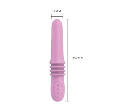 Gładki wibrator ruch posuwisty 12 trybów usb 25cm Gładki wibrator ruch posuwisty 12 trybów usb 25cm