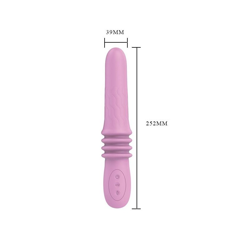 Gładki wibrator ruch posuwisty 12 trybów usb 25cm Gładki wibrator ruch posuwisty 12 trybów usb 25cm