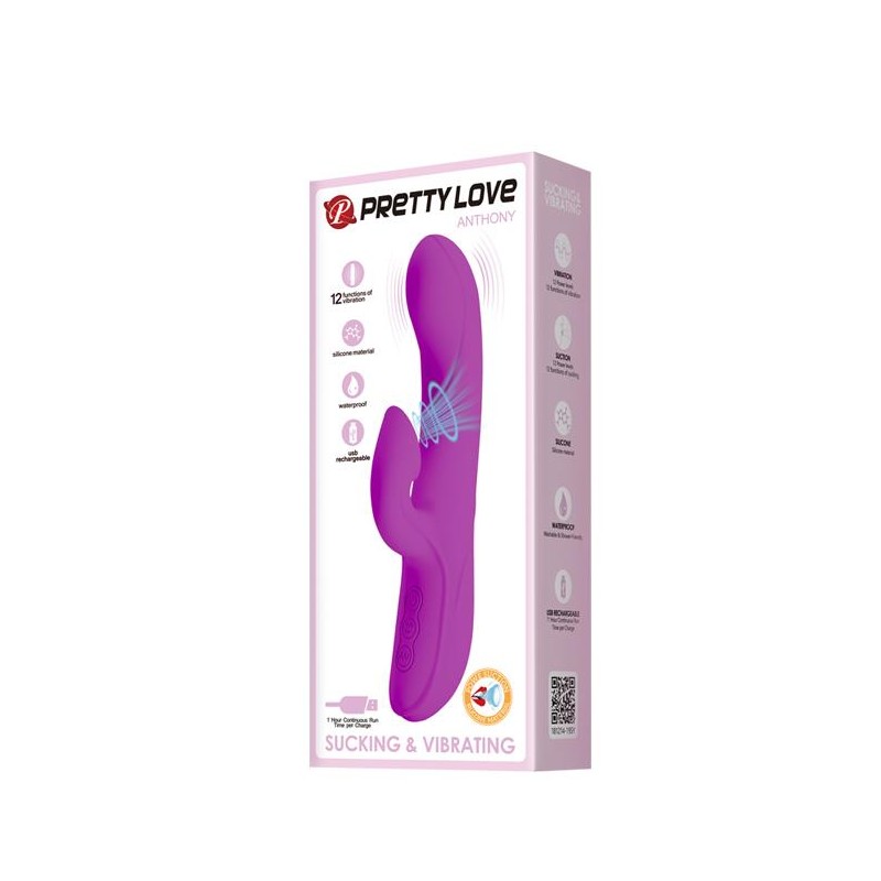 Masażer ssanie łechtaczki wibrator 12 trybów 19cm Masażer ssanie łechtaczki wibrator 12 trybów 19cm