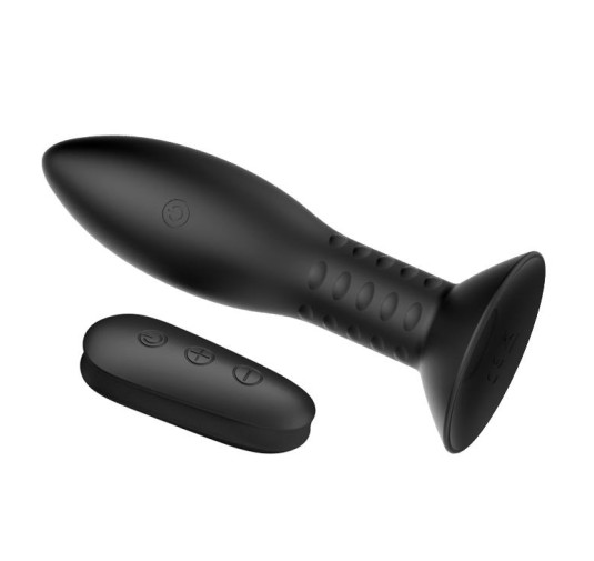 Korek analny z rotacją wibracją plotem 13cm 4tryby