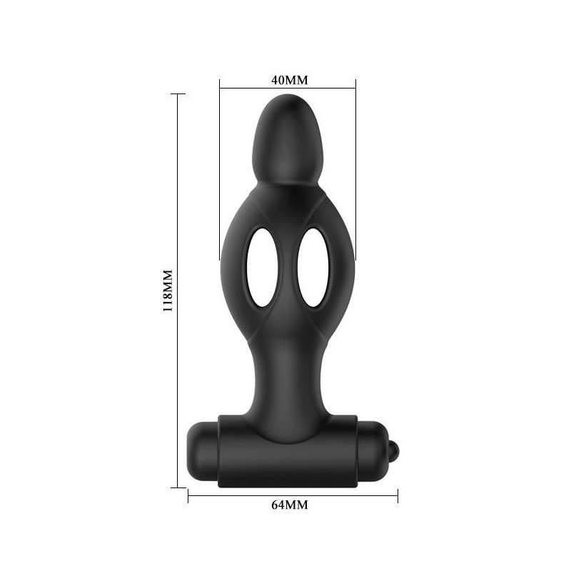 Mocny wibrujący korek analny 10 trybów 11cm sex Mocny wibrujący korek analny 10 trybów 11cm sex