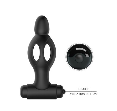 Mocny wibrujący korek analny 10 trybów 11cm sex Mocny wibrujący korek analny 10 trybów 11cm sex