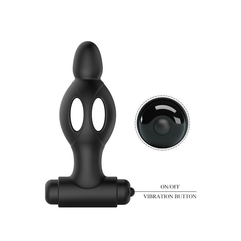 Mocny wibrujący korek analny 10 trybów 11cm sex Mocny wibrujący korek analny 10 trybów 11cm sex