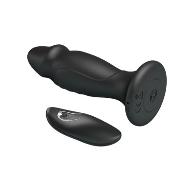 Mini penis korek analny wibrujący na pilota 12cm Mini penis korek analny wibrujący na pilota 12cm