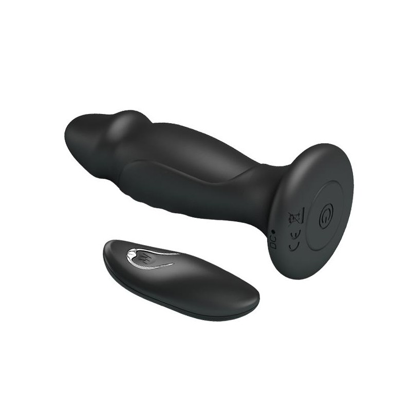 Mini penis korek analny wibrujący na pilota 12cm Mini penis korek analny wibrujący na pilota 12cm