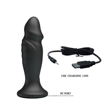 Mini penis korek analny wibrujący na pilota 12cm Mini penis korek analny wibrujący na pilota 12cm