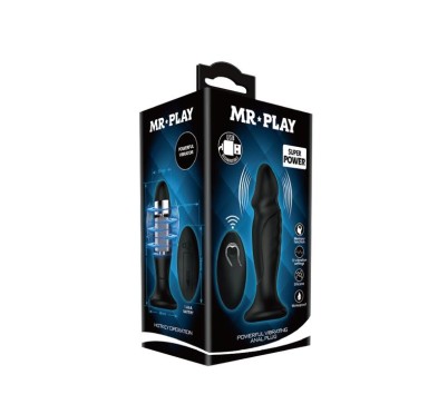 Mini penis korek analny wibrujący na pilota 12cm Mini penis korek analny wibrujący na pilota 12cm