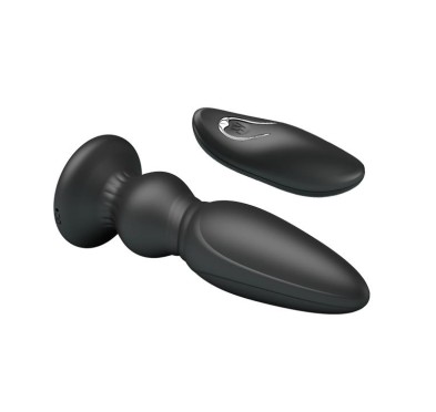 Mocny wibrujący ładowany korek analny 12cm 12tryb