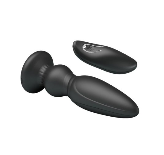 Mocny wibrujący ładowany korek analny 12cm 12tryb