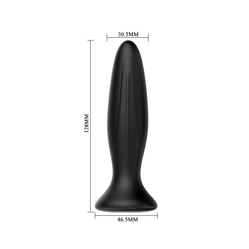 Smukły klasyczny korek analny plug wibrujący 12cm Smukły klasyczny korek analny plug wibrujący 12cm