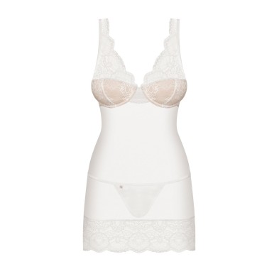 Biała sex koszulka komplet stringi obsessive l/xl Biała sex koszulka komplet stringi obsessive l/xl