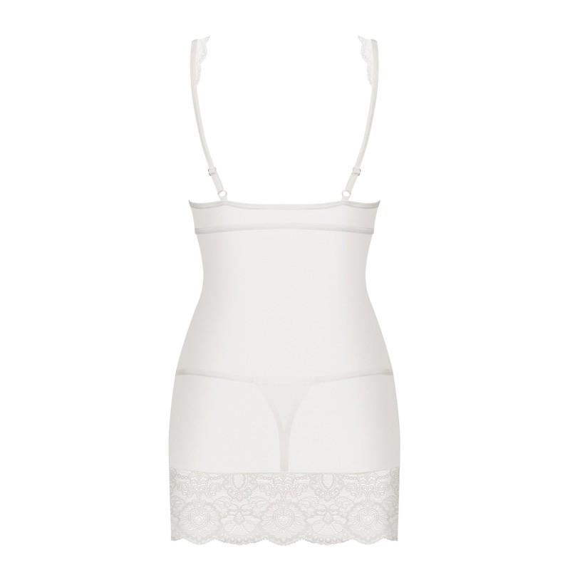 Biała sex koszulka komplet stringi obsessive l/xl Biała sex koszulka komplet stringi obsessive l/xl