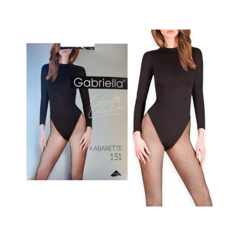 Bielizna-Kabarette/Rajstopy 151 CZARNE S/M